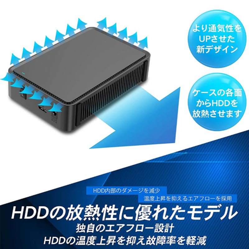Amazon | HDD 10TB 外付けハードディスクドライブ 3.5インチ USB3.2